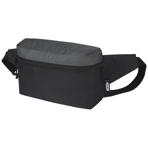 Sac banane personnalisable de 2,5L en tissu recyclé Trailhead Noir et Gris